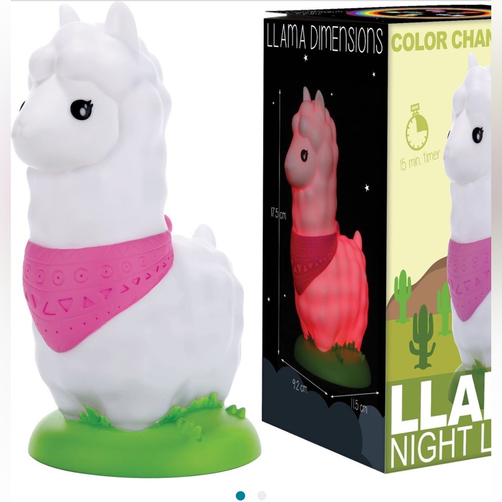 Iscream Color Changing LED Llama Night Light